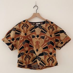 Anthropologie Dolan Left Coast Seraphina Tapestry Textured Blouse